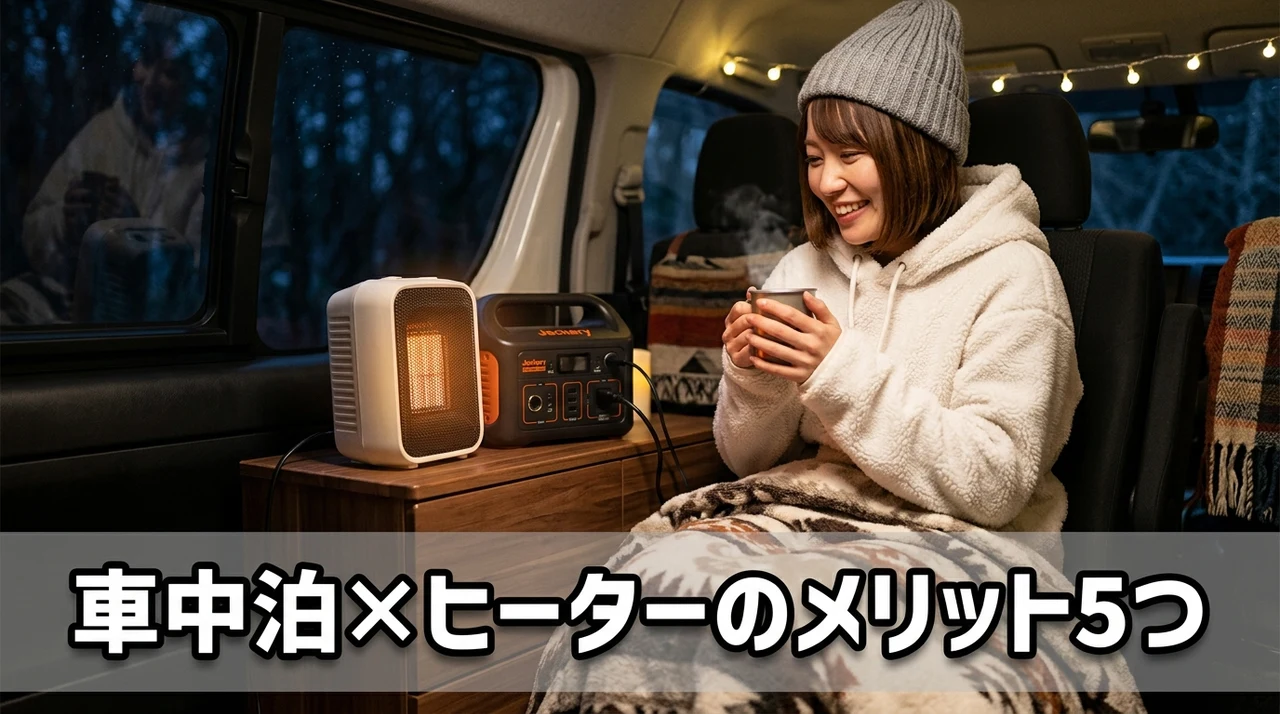 セラミックヒーターを車中泊で使うメリット5つ