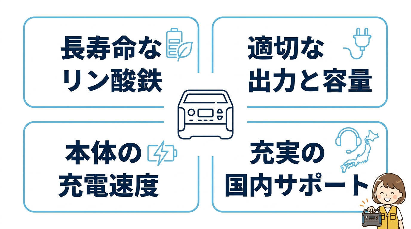 失敗しないポータブル電源の選び方