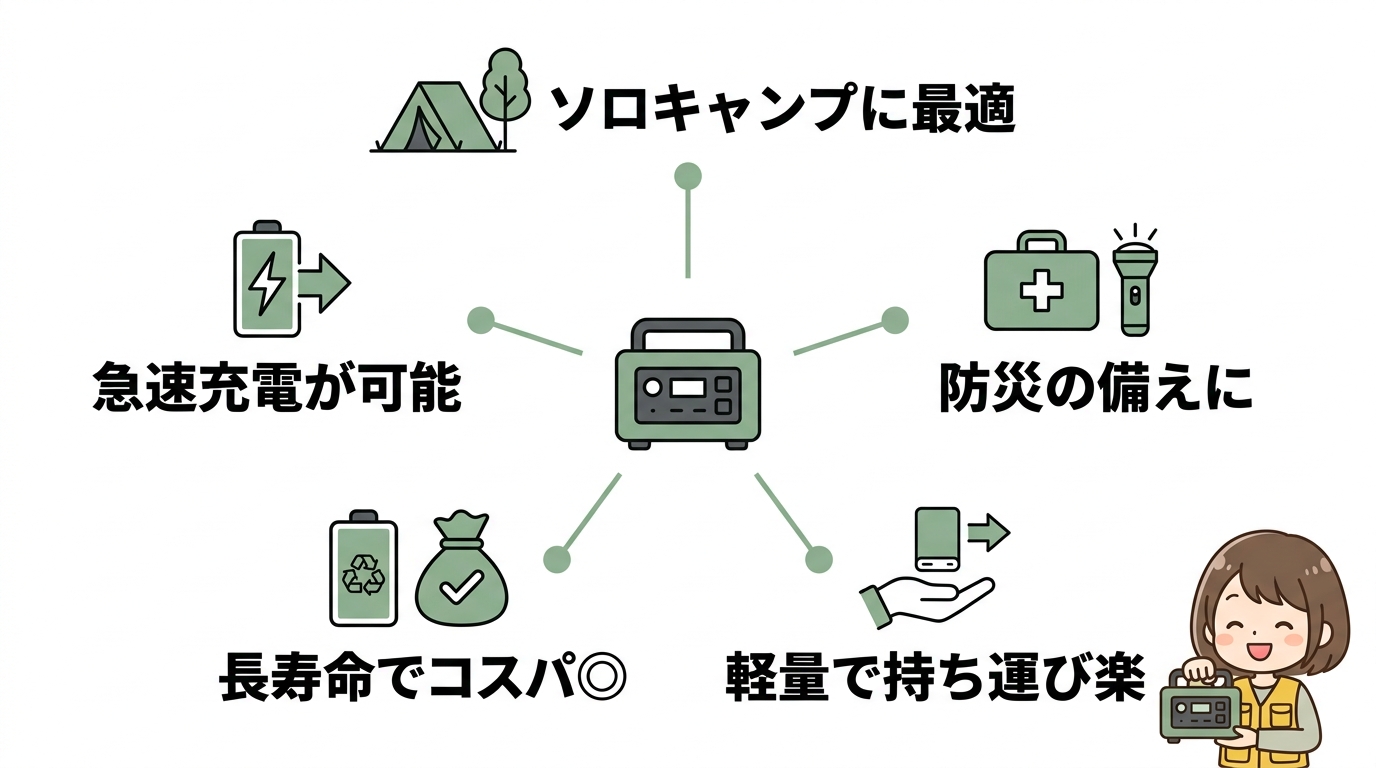 3万円以下のポータブル電源のメリット