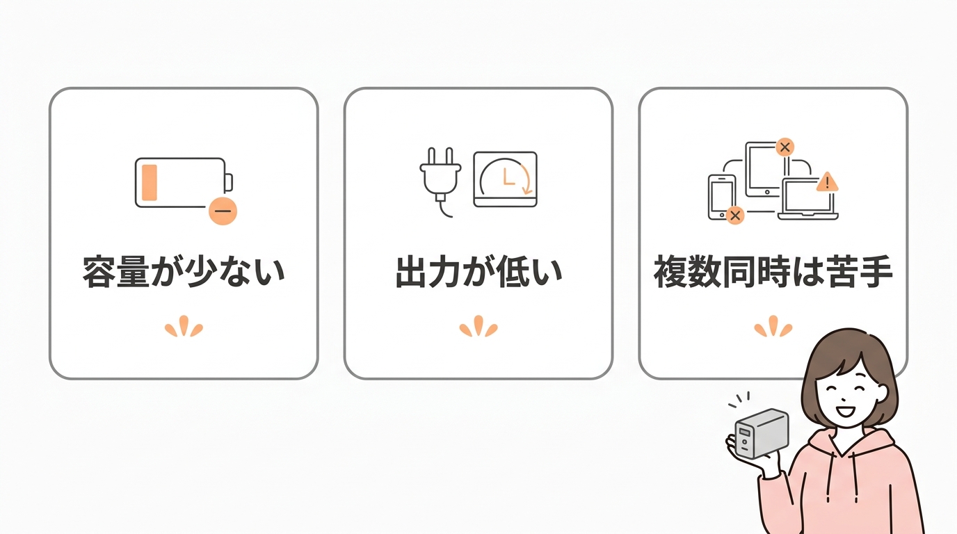 軽量・小型モデルを選ぶ際のデメリット3つ