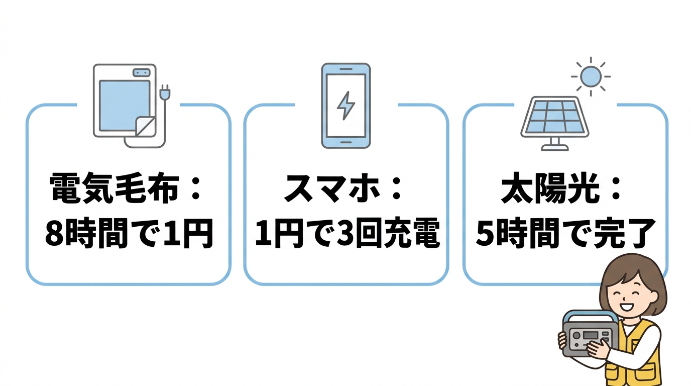 コスパ良く家電を動かす使用目安