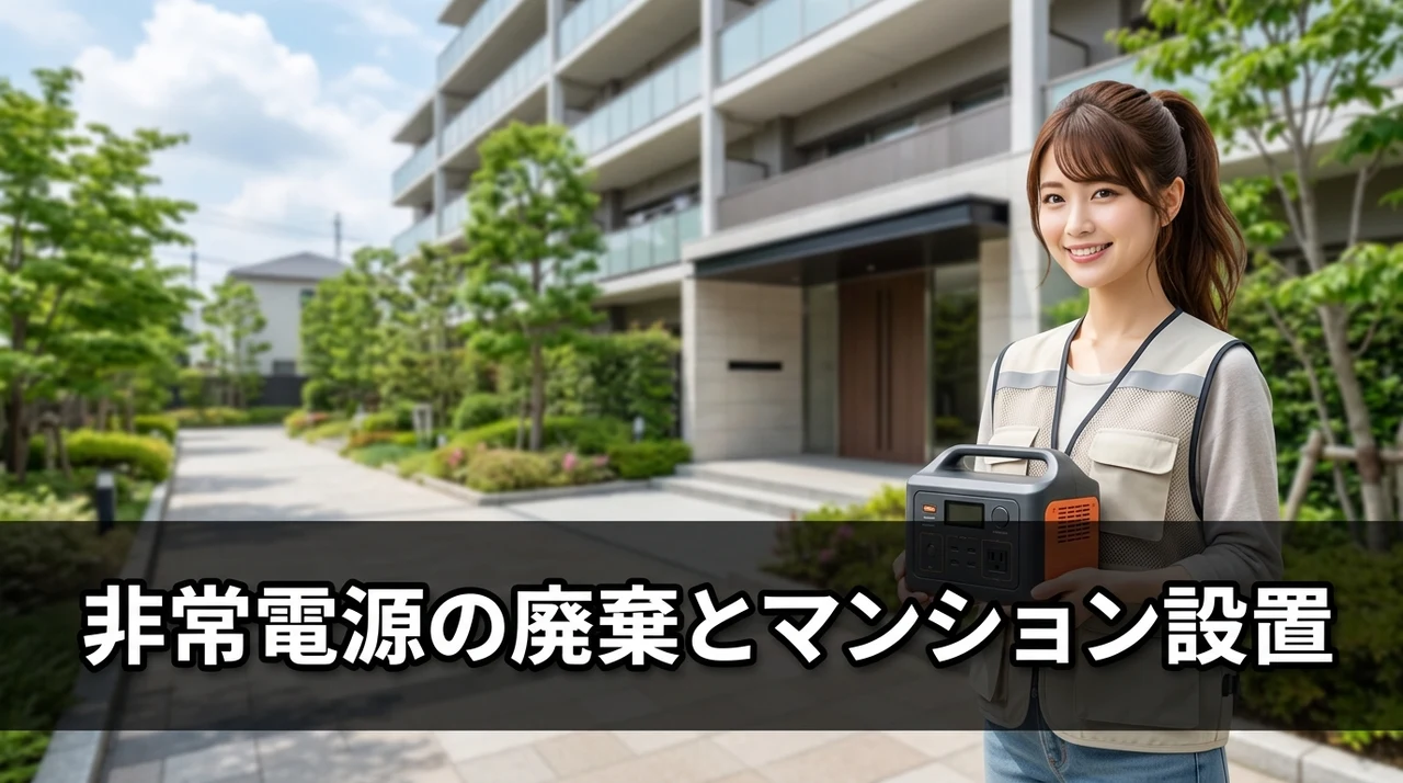 非常用電源の廃棄やマンションの設置