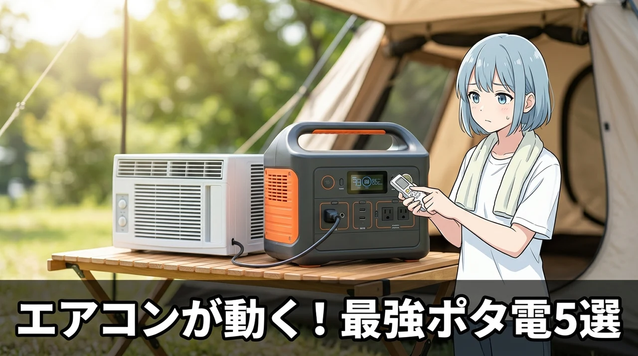 エアコンが動くポータブル電源おすすめ5選