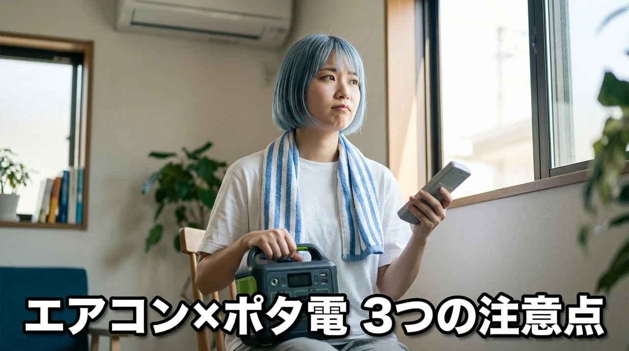 エアコン利用におけるポータブル電源のデメリット3つ