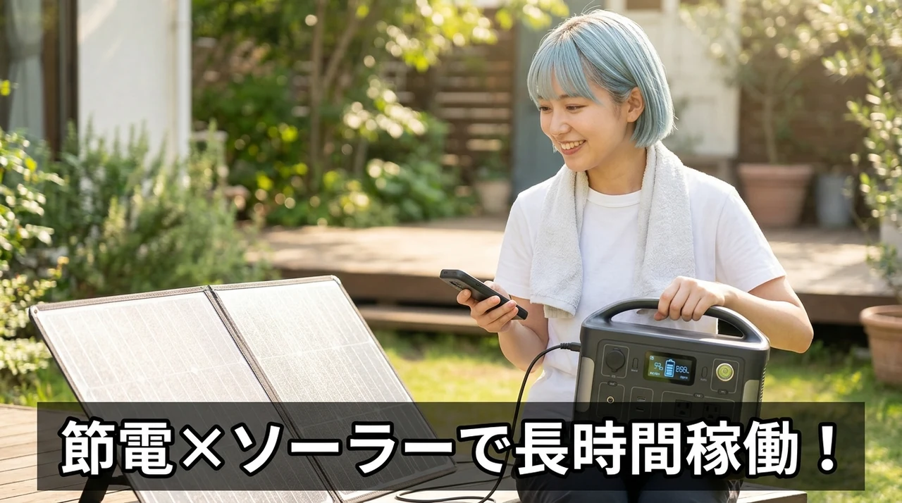 稼働時間を延ばす節電術とソーラー活用法