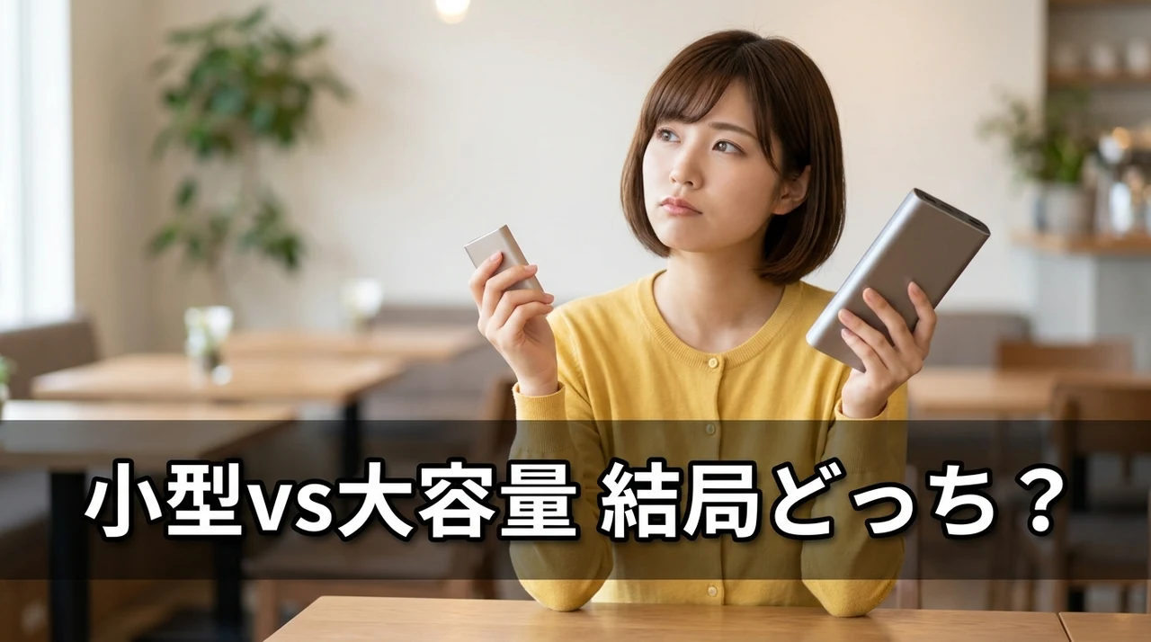 モバイルバッテリーは小型と大容量のどっちが正解？