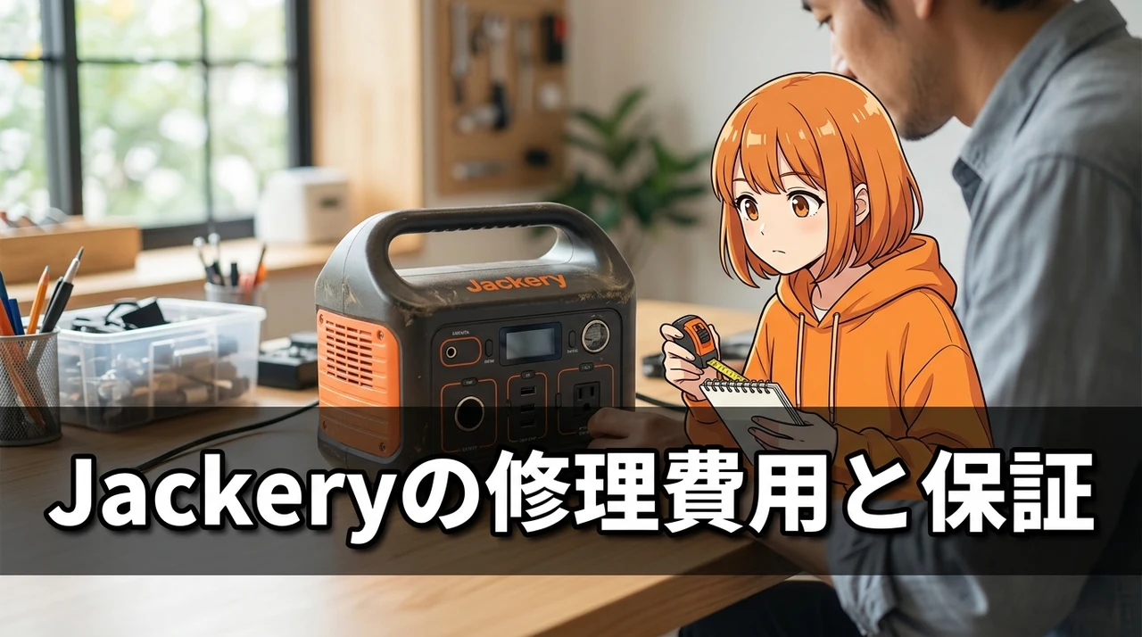 復活しない場合のJackery修理費用と保証