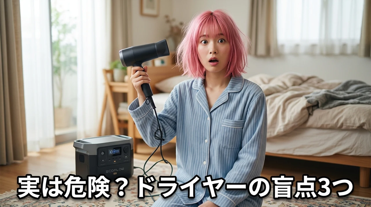 ドライヤー利用で見落とされがちな3つのリスクと対策
