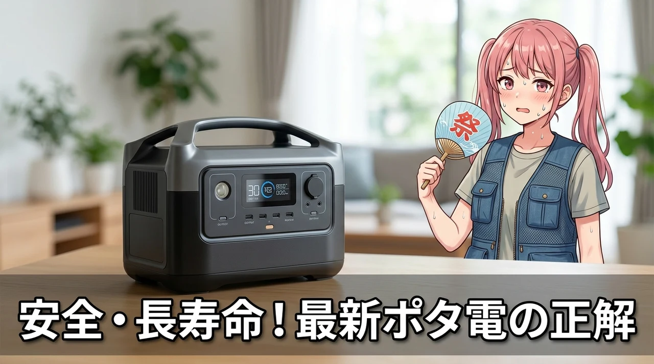 長く安全に使うために選びたいポータブル電源の最新機能