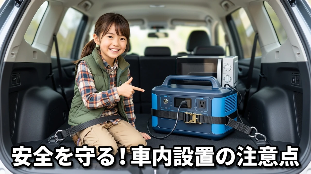 車内設置時の安全性と注意点