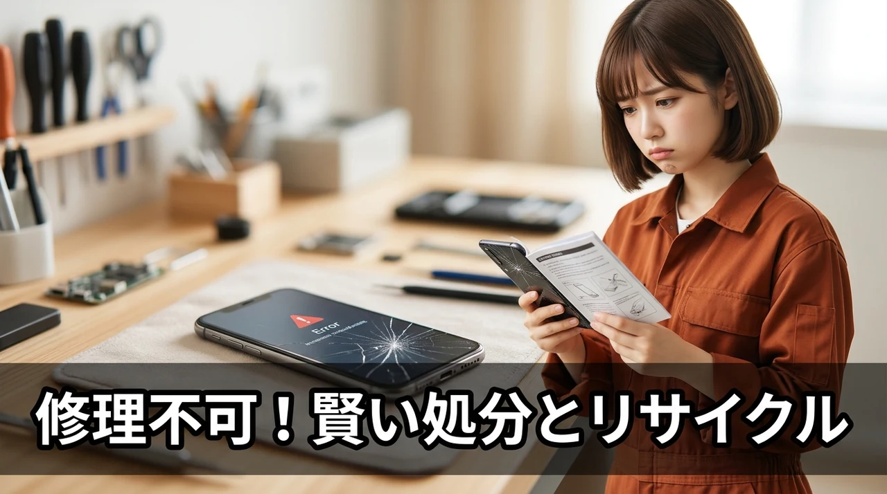 修理不可と診断された製品の廃棄とリサイクル手続き