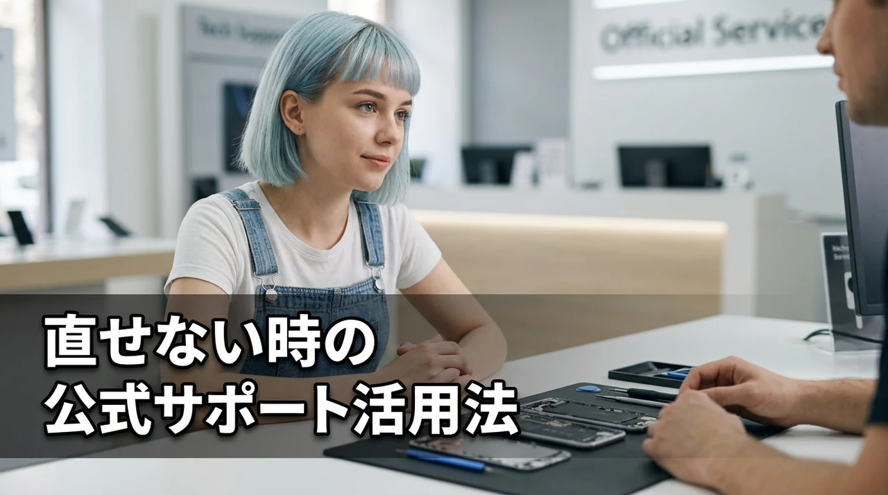 自分で直せない時の修理と公式サポート活用法