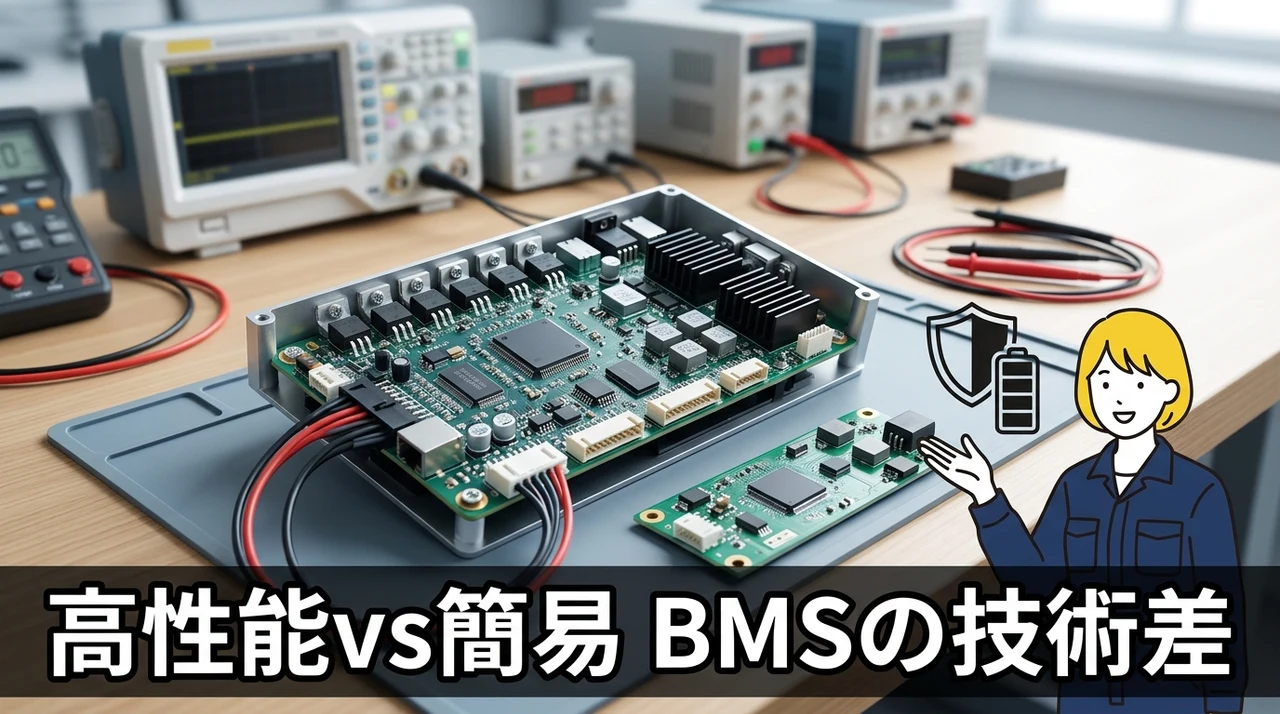 高性能BMSと簡易BMSの技術的差異