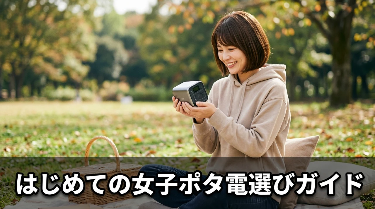 女性が初めて持つ小型ポータブル電源の選び方