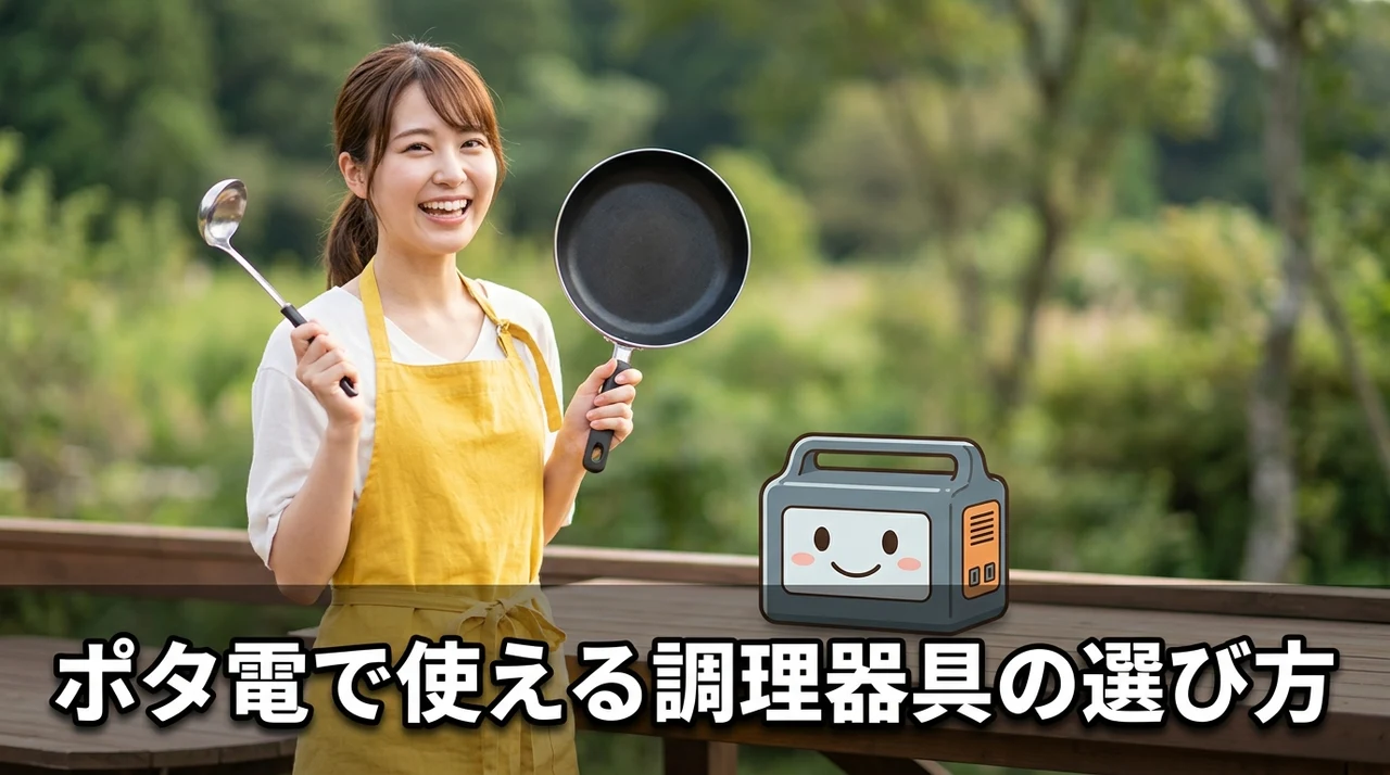 ポータブル電源で使える調理器具の選び方と基礎知識