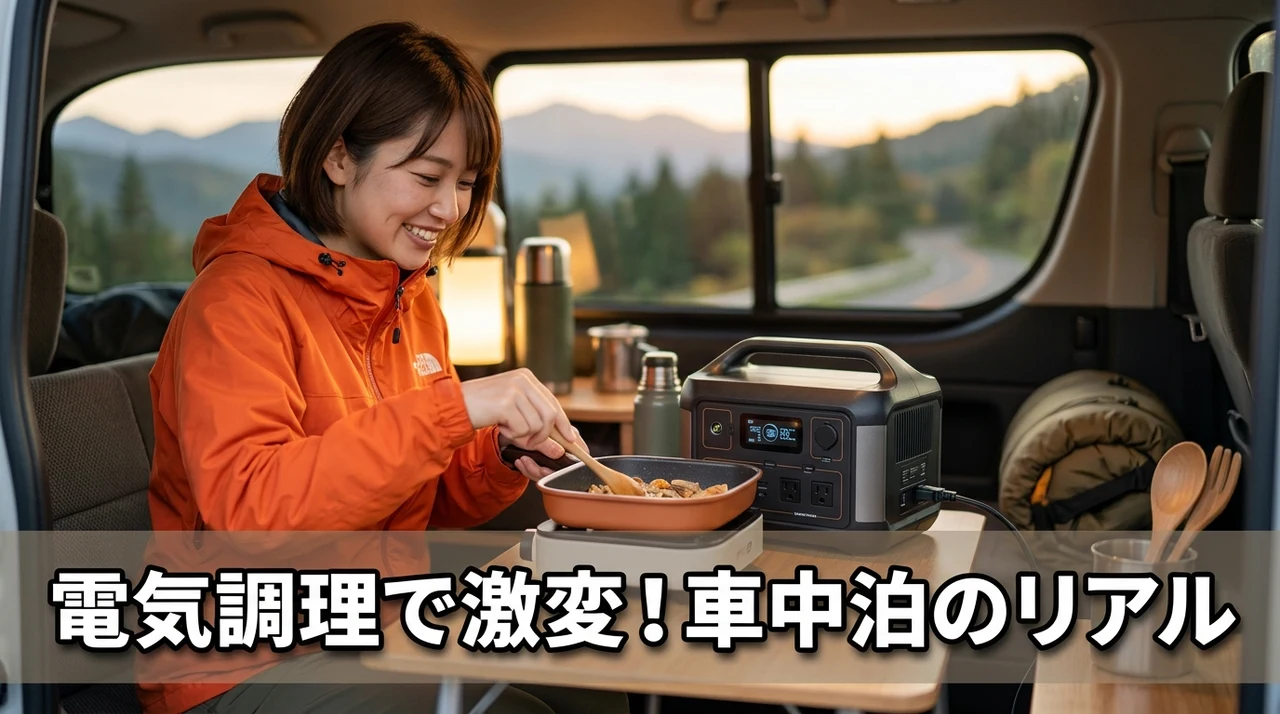 車中泊で叶える電気調理のリアルな実用性
