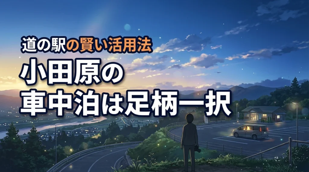小田原で車中泊するなら道の駅「足柄」一択！その理由と賢い活用法
