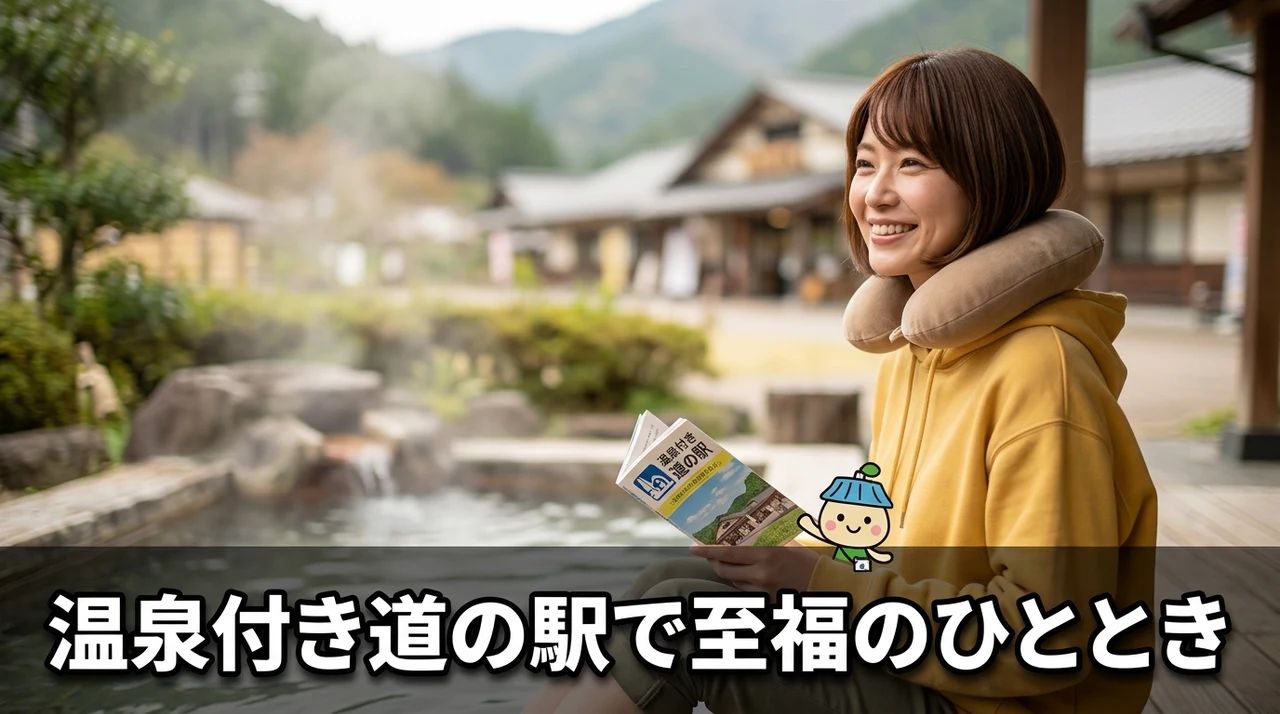 温泉施設が併設された道の駅で快適に過ごす