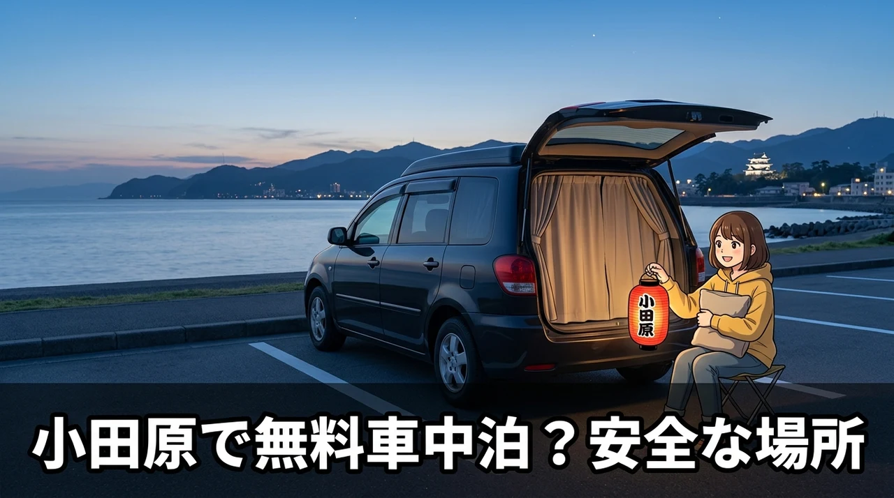 小田原エリアで無料車中泊は可能？現状と安全な選択肢