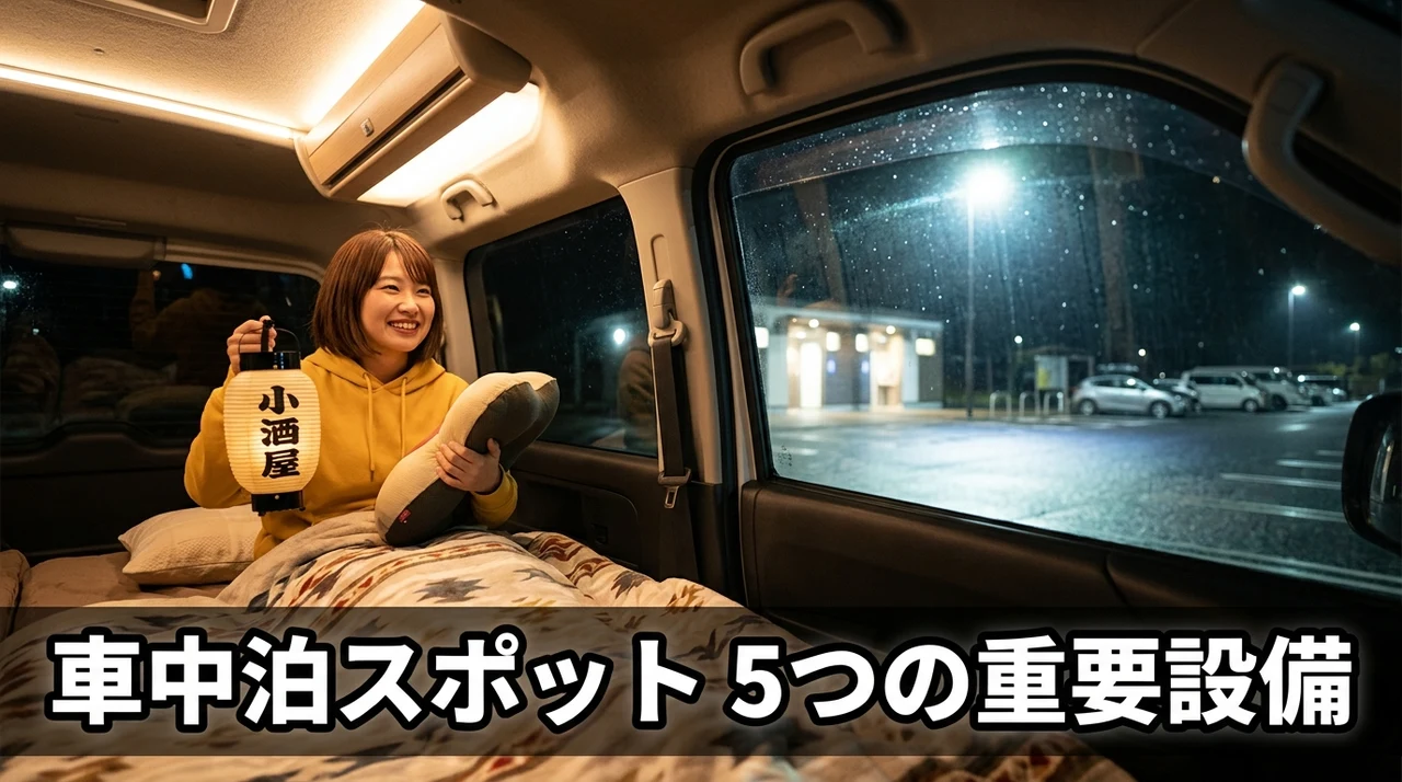 車中泊スポット選びで確認すべき5つの重要設備