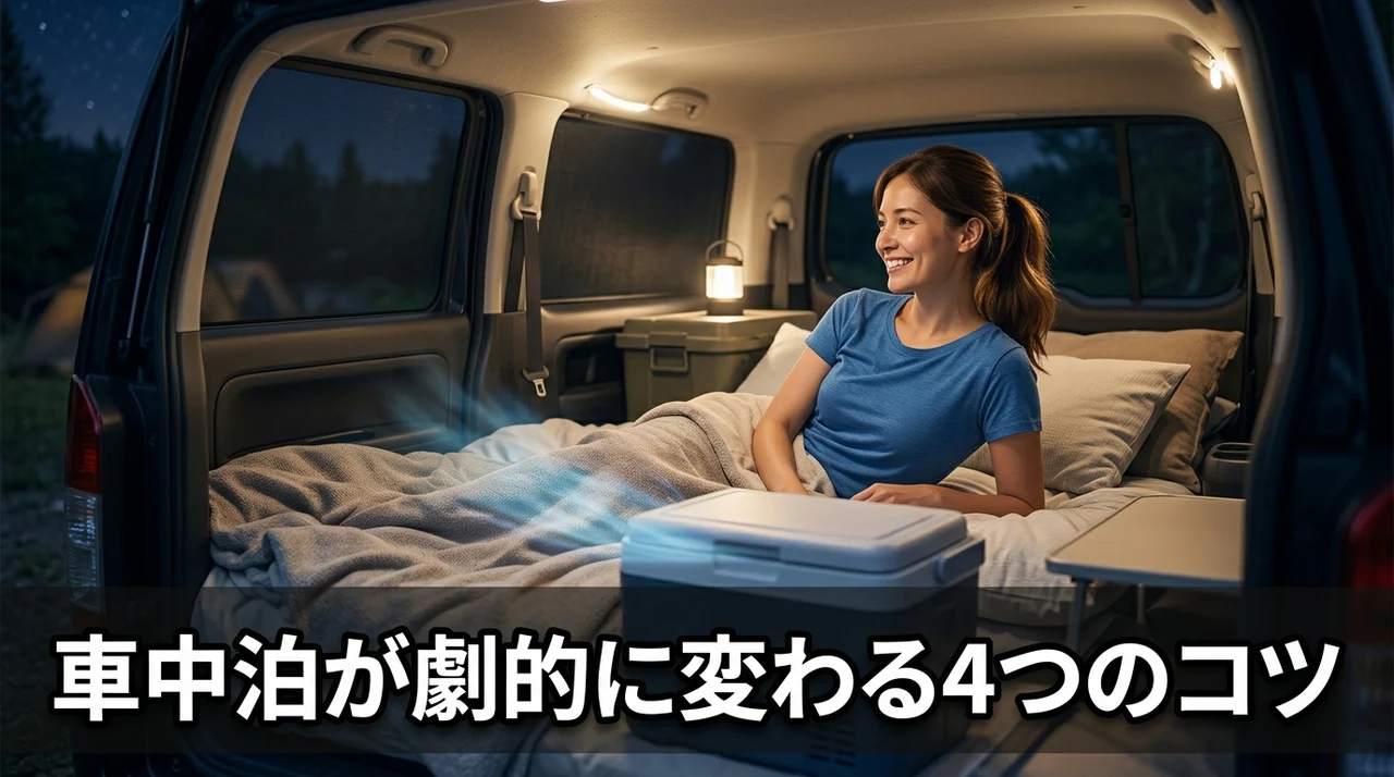 車中泊を快適にする4つの設置・活用テクニック