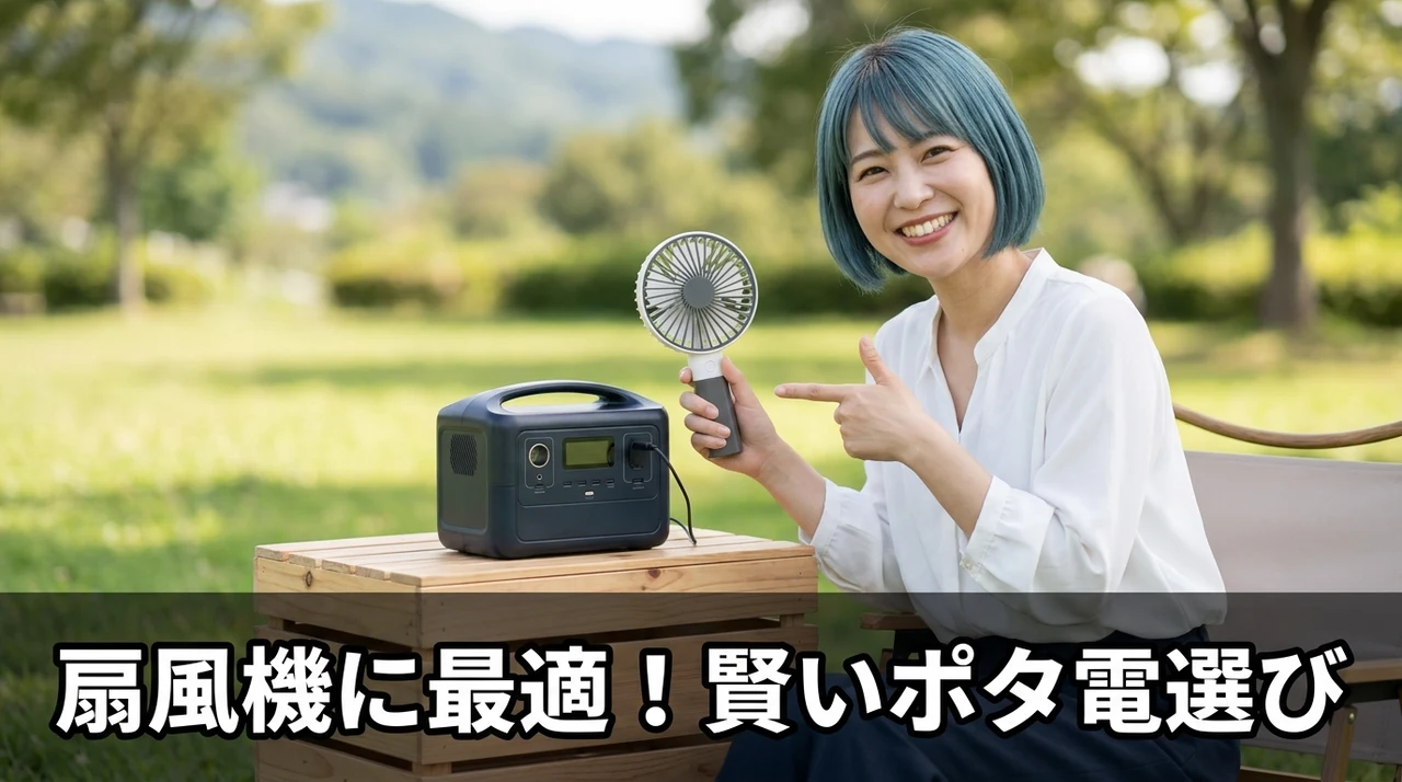 扇風機用ポータブル電源の賢い選び方