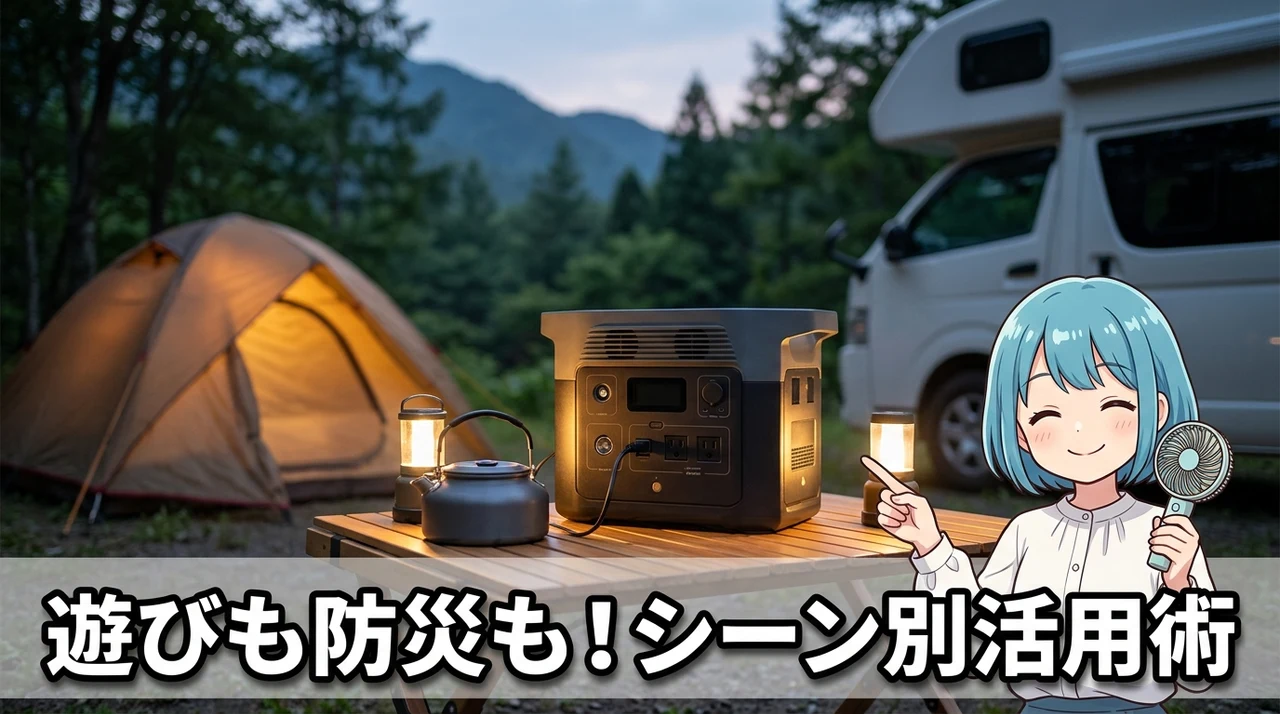 キャンプ・車中泊・停電時のシーン別活用術