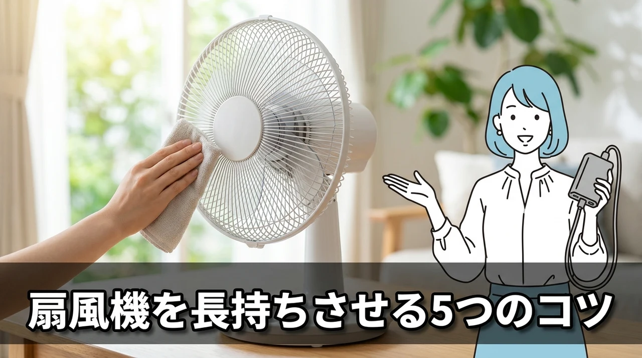 扇風機をより長く使うための5つのテクニック
