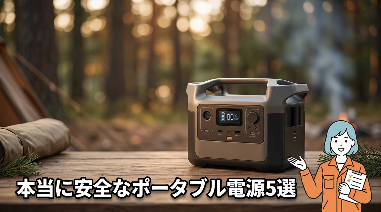 安全性で選ぶポータブル電源おすすめランキング5選