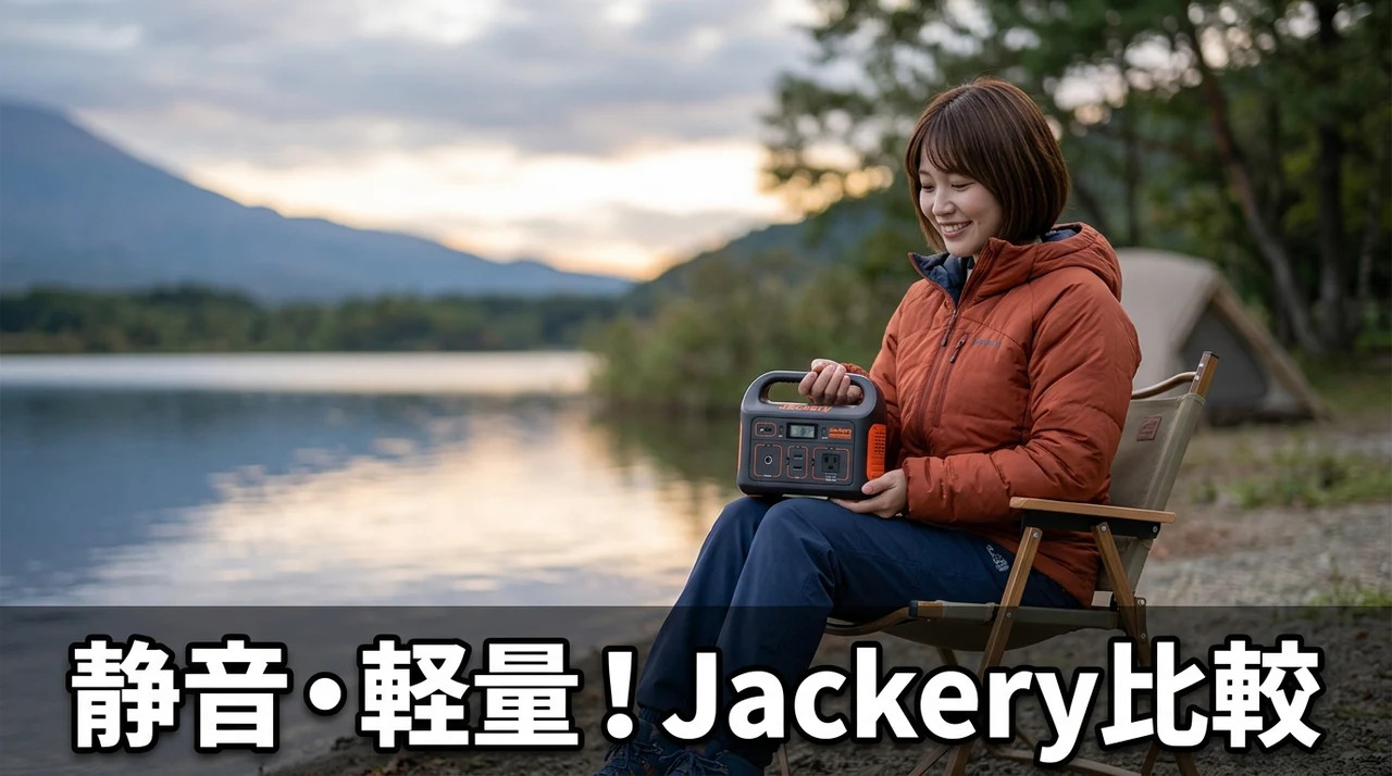携帯性と静音性を比較｜キャンプ持ち出しはjackery