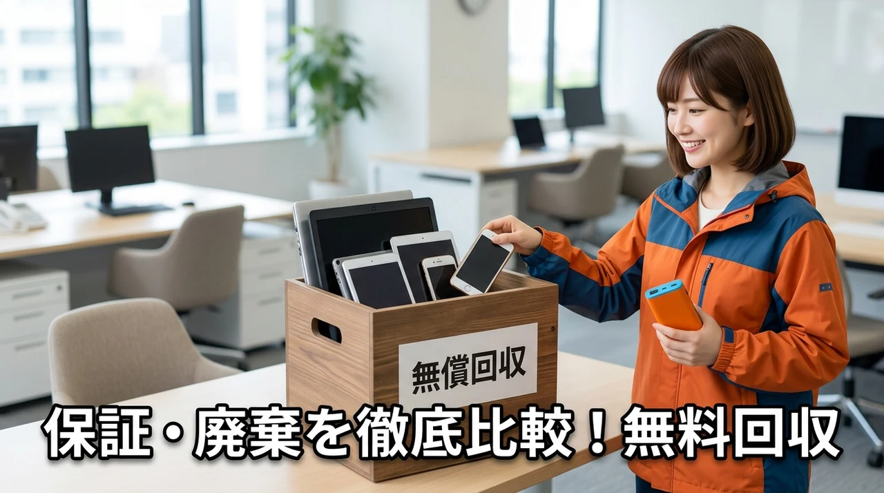 保証と廃棄サービスを比較｜両社とも無償回収で安心