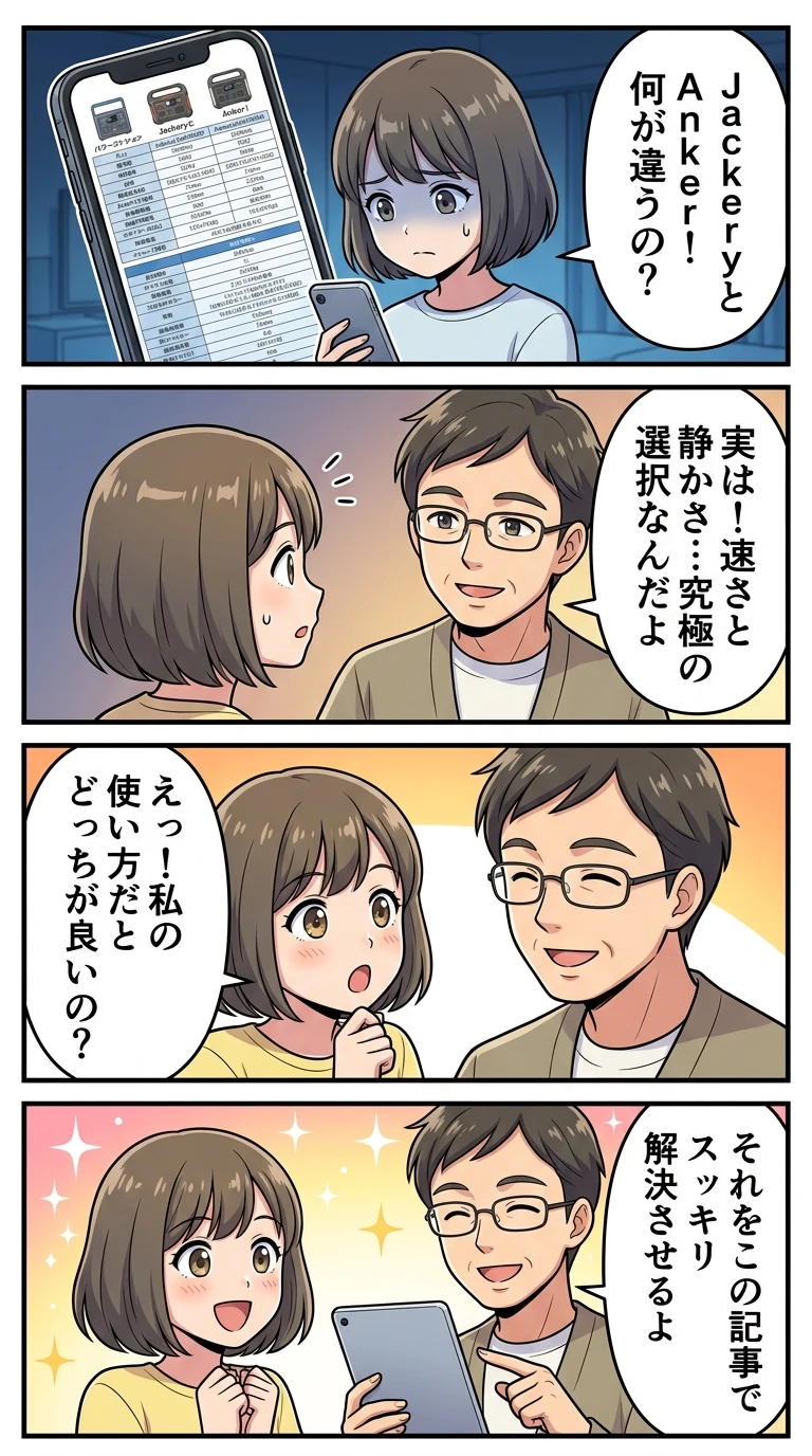 ポータブル 電源 jackery anker 比較