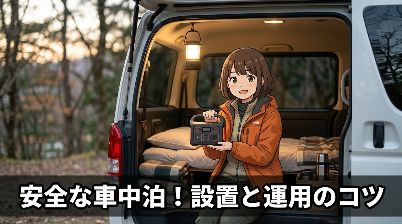 車中泊での安全な設置方法と運用のコツ