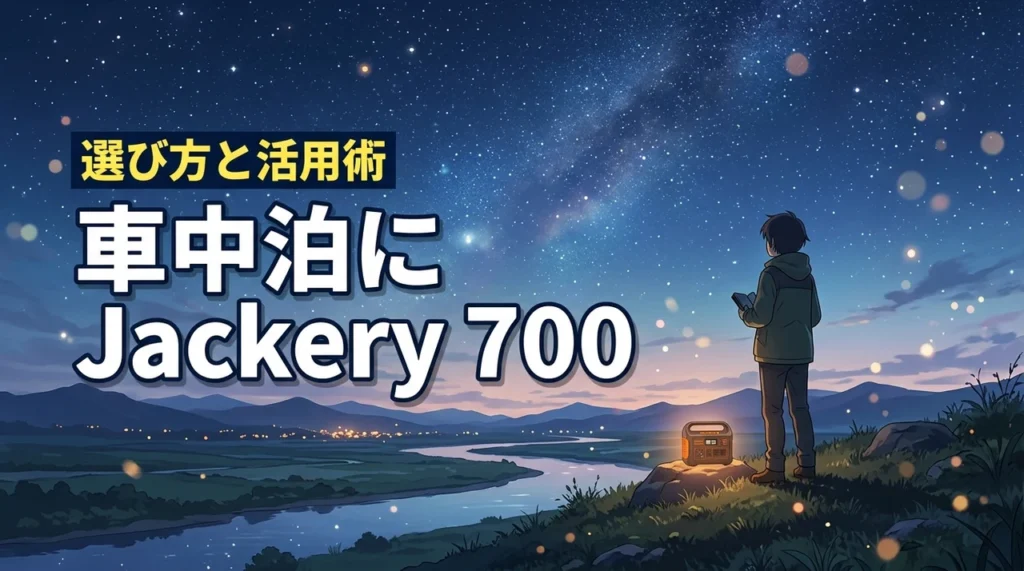 jackeryポータブル電源700は車中泊に最適！失敗しない選び方と活用術