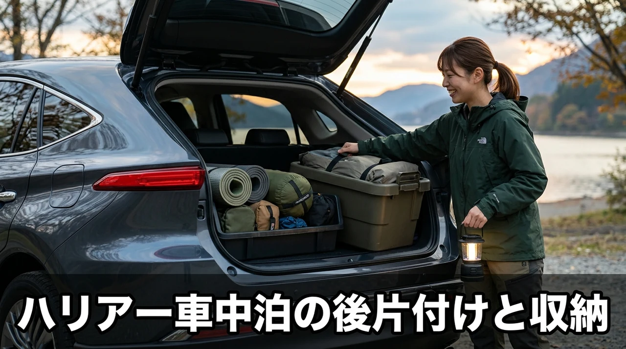ハリアー車中泊の後片付けと収納のコツ