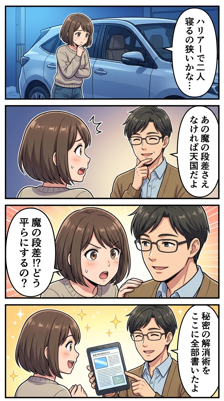 ハリアー 車中泊 2人