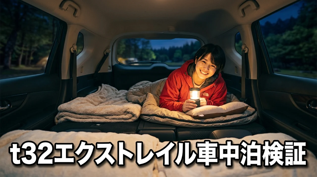 t32エクストレイルの車中泊適性を解説