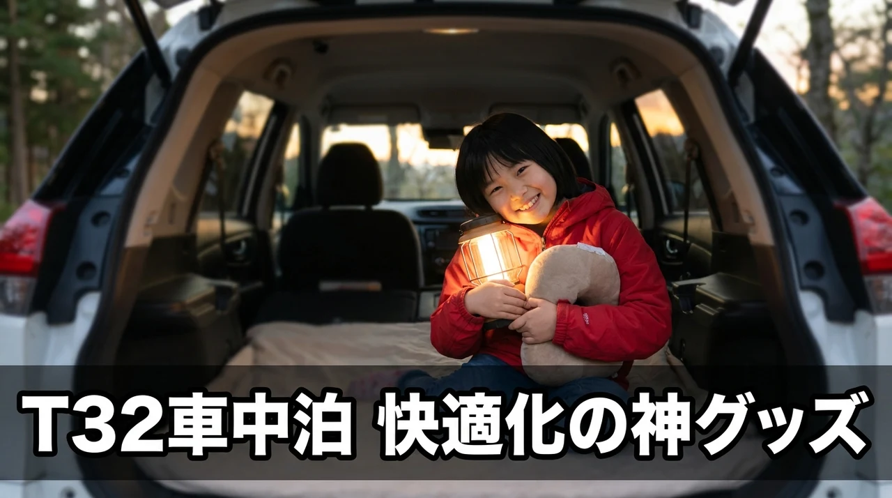 t32エクストレイルの車中泊を快適にするグッズ