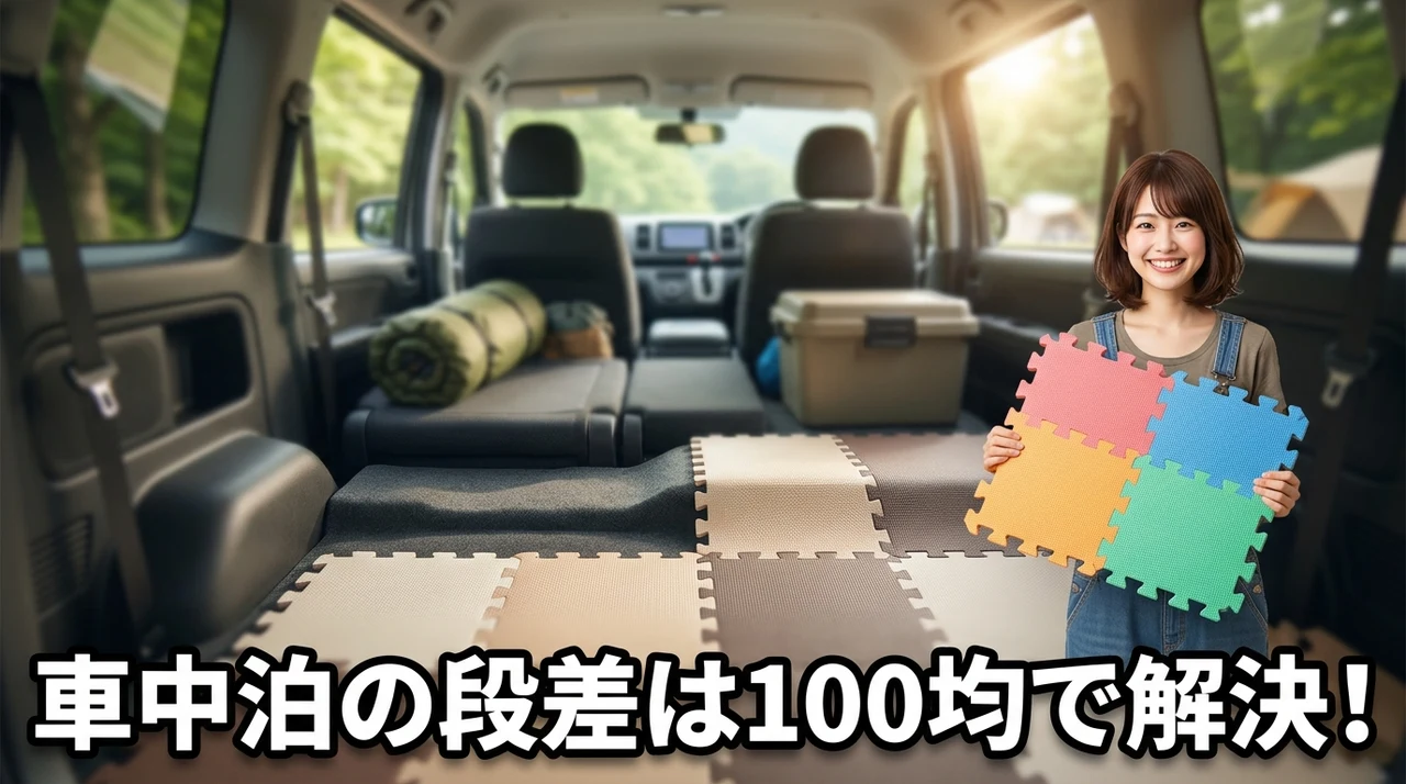 車中泊の段差解消は100均グッズで十分な理由
