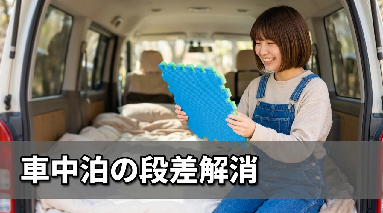 車中泊の段差解消に使える100均グッズ6選
