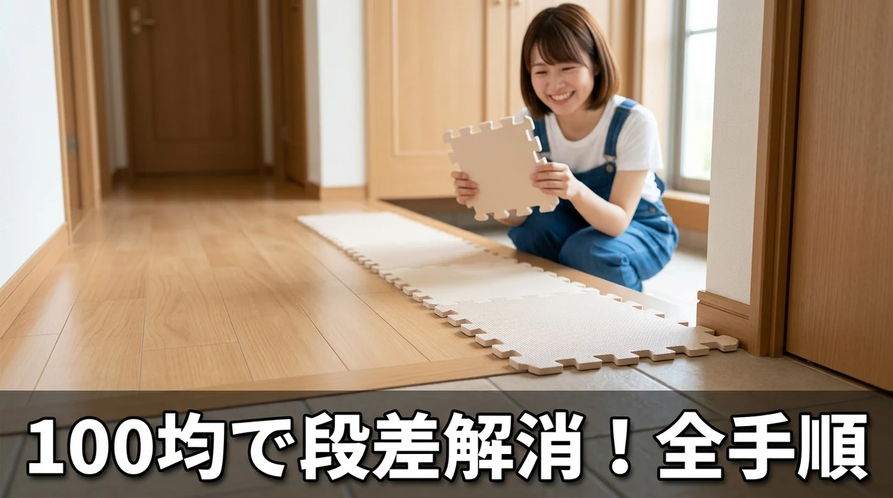 100均グッズで段差を埋める具体的な手順