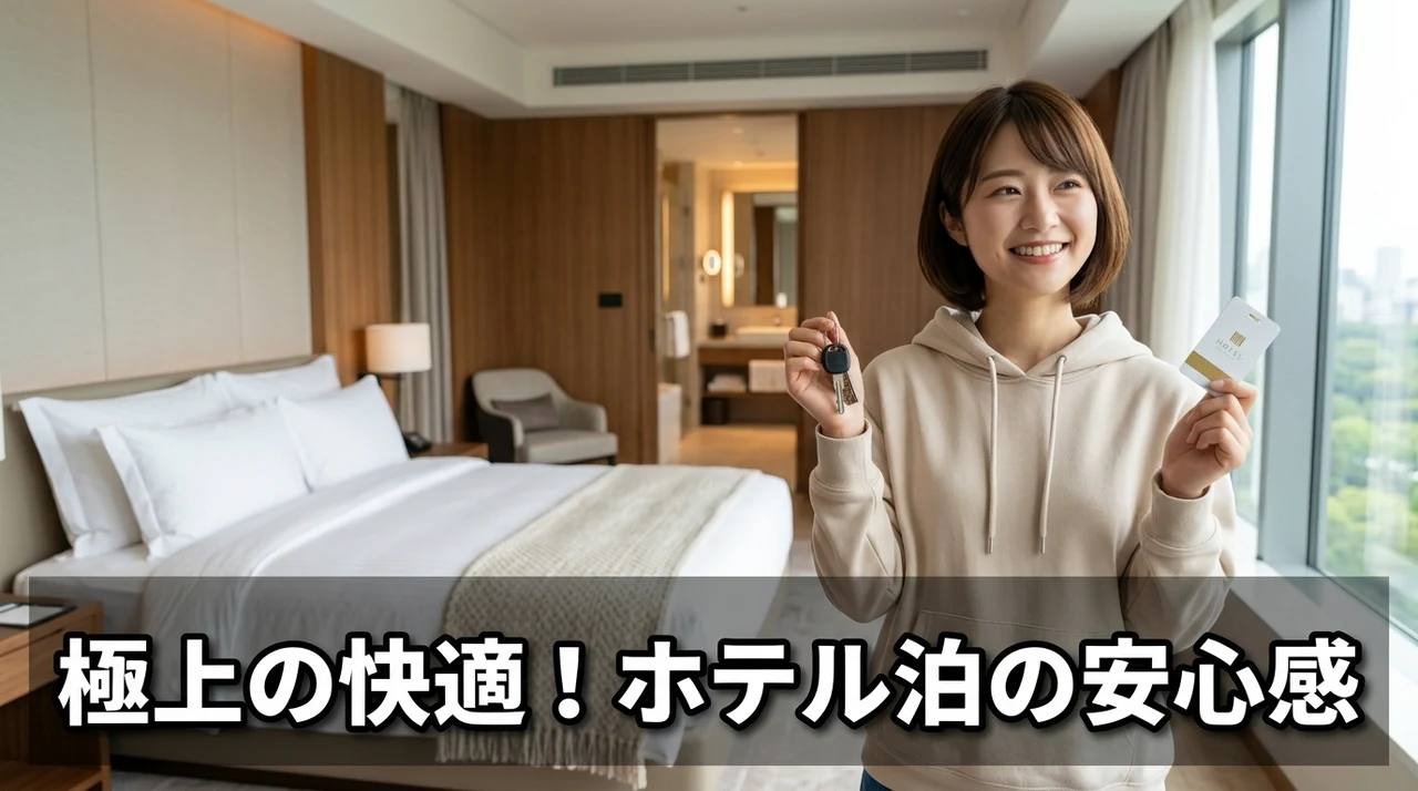 ホテル泊の快適性と安心感のメリット