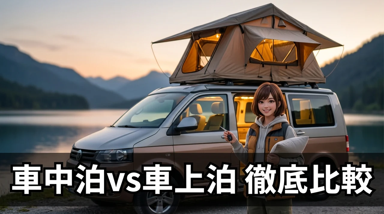 車中泊と車上泊の選び方と費用比較