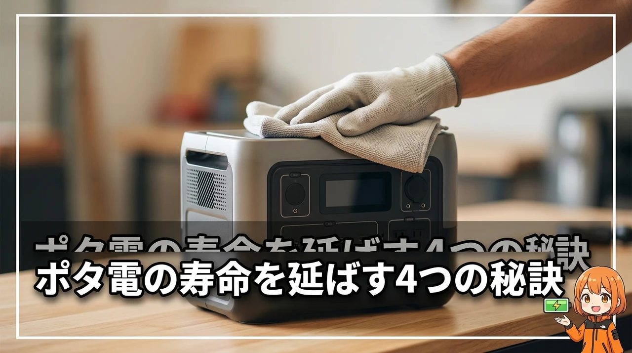 ポータブル電源の寿命を延ばす4つのメンテナンス方法