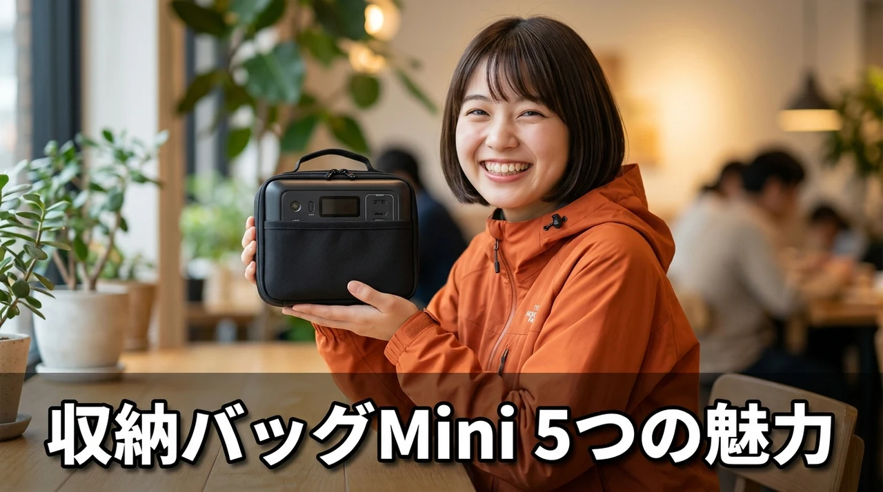 専用ケース「収納バッグ Mini」を使う 5 つのメリット