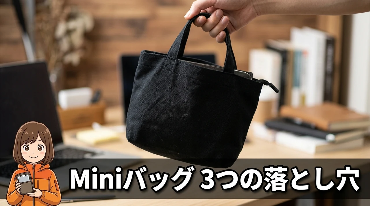 収納バッグ Mini をケースとして使うデメリット 3 つ