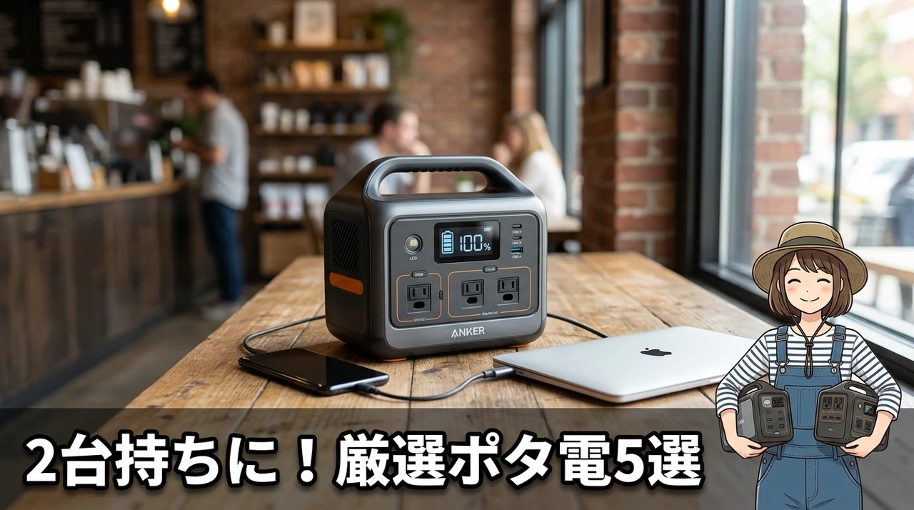 2台持ちにおすすめのポータブル電源5選