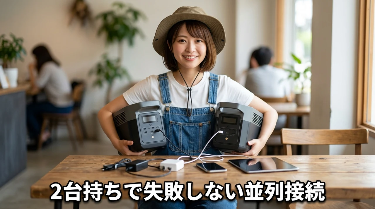2台持ちで失敗しない並列接続と効率的な充電術
