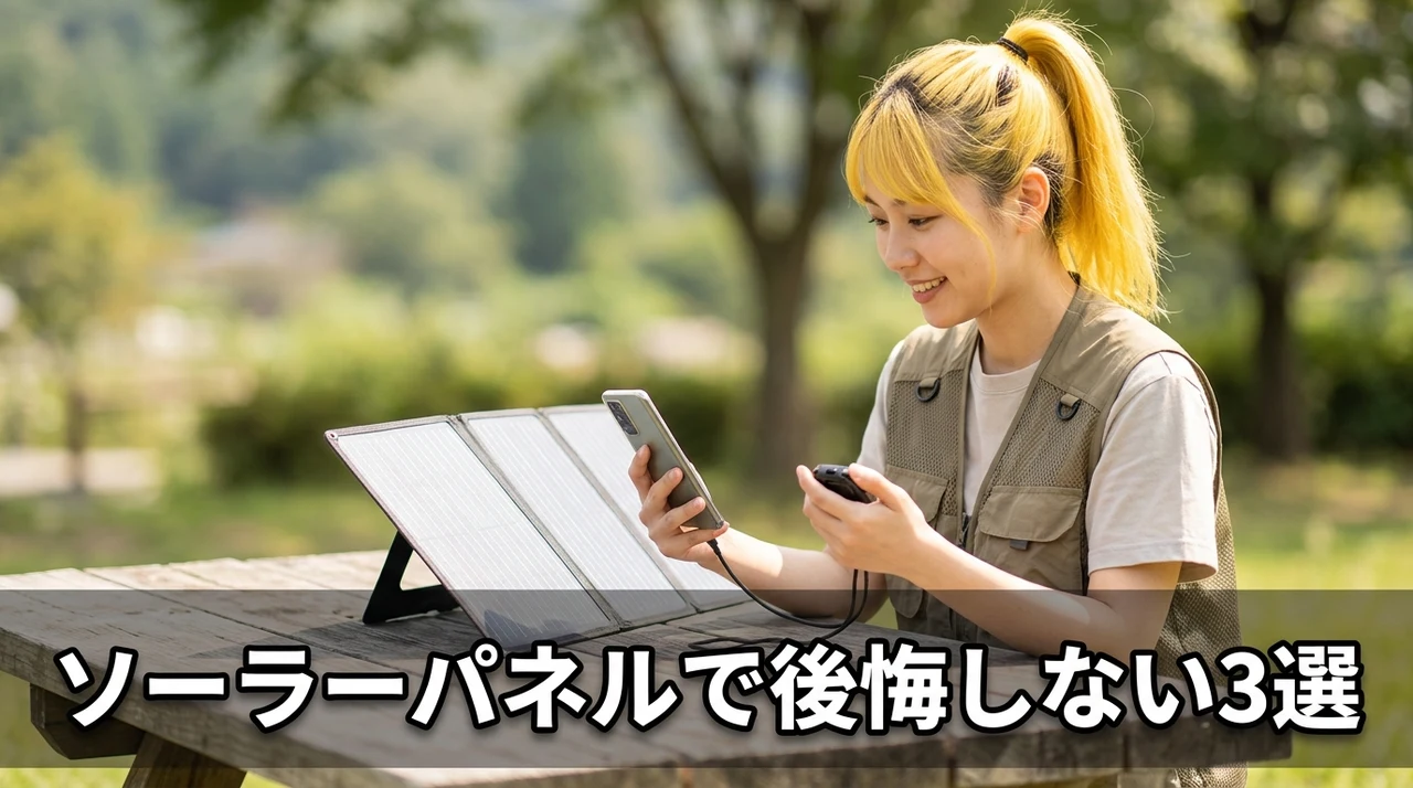 ソーラーパネル充電で後悔しないためのデメリット3選