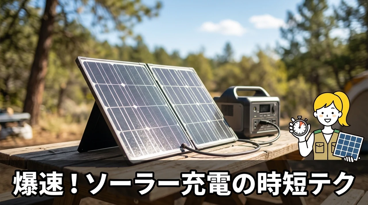 充電効率を上げてソーラーパネル充電時間を短縮するコツ